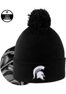 LogoFit Michigan State Spartans Black Monroe Womens Knit Hat