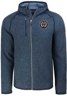 Cutter and Buck Philadelphia Union Mens Navy Blue Mainsail Light Weight Jacket