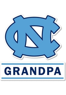 North Carolina Tar Heels 3 Inch Grandpa Auto Decal - Light Blue