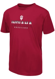 Colosseum Indiana Hoosiers Youth Red Wordmark Short Sleeve T-Shirt