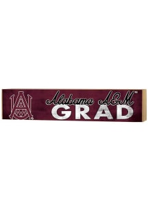 KH Sports Fan Alabama A&M Bulldogs Grad graduation graphic Sign - Maroon