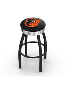 Baltimore Orioles 3 Ring Chrome Seat Pub Stool - Black