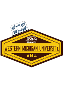 Western Michigan Broncos Easy Street Stickers - Brown
