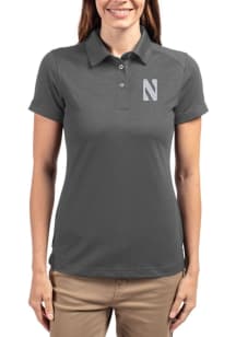 Cutter and Buck Northwestern Wildcats Womens Purple Advantage Short Sleeve Polo Shirt