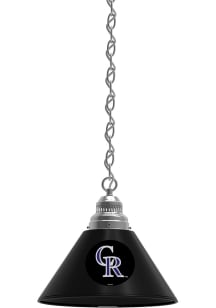 Colorado Rockies Single Silver Billiard Lamp