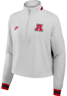 Nike Arizona Wildcats Womens Silver Heritage Qtr Zip