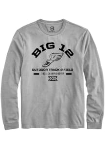 Summit Sportswear Big 12 Grey 2026 Outdoor Track & Field Championship Long Sleeve T Shirt