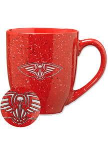 New Orleans Pelicans Alternate 16oz Speckle Ceramic Mug - Red