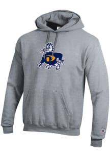 Champion Drexel Dragons Mens Grey Versa Twill Vault Dragon Long Sleeve Hoodie