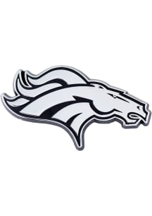 Denver Broncos Chrome Car Emblem - Silver