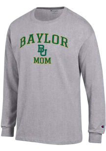Champion Baylor Bears Grey Mom Jersey Long Sleeve T Shirt