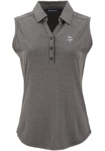 Cutter and Buck Minnesota Vikings Womens Black Mono Forge Eco Polo Shirt