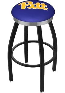 Pitt Panthers Chrome Seat Pub Stool - Black