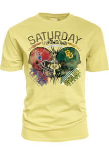 Blue 84 Baylor Bears Yellow Football vs Louisiana Tech Bulldogs Short Sleeve T Shirt