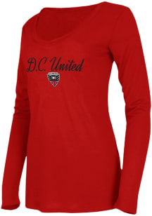 Concepts Sport DC United Womens Red Marathon LS Tee