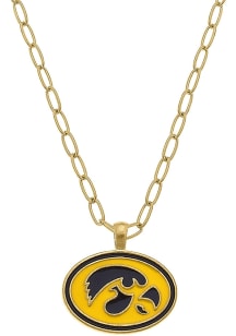 Iowa Hawkeyes Enamel Logo Necklace