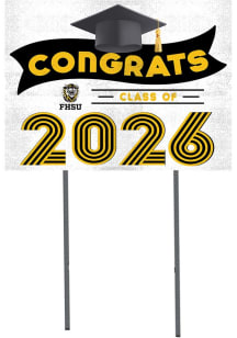 Fort Hays State Tigers KH Sports Fan Class of 2026 Yard Sign - Black