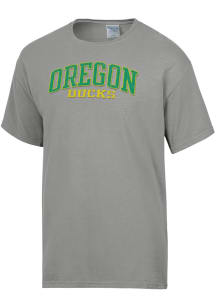 ComfortWash Oregon Ducks Womens Grey Arch Garment Dyed Short Sleeve T-Shirt