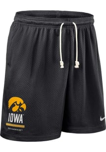 Nike Iowa Hawkeyes Mens Black DriFit Knit Practice Shorts