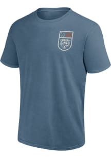 Chicago Bears Blue Americana Short Sleeve Fashion T Shirt