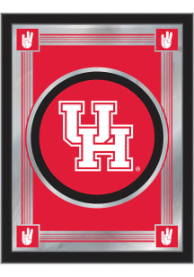 Houston Cougars Logo Hanging Back Bar Mirror