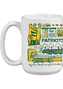 George Mason University 15oz Julia Gash Ceramic Mug - White