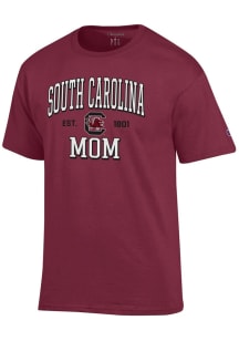 Champion South Carolina Gamecocks Red EST Date Mom Jersey Short Sleeve T Shirt