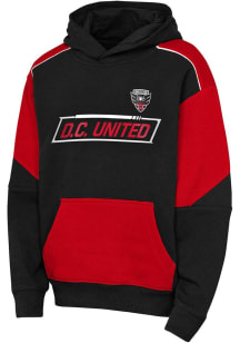 DC United Youth Black Break Free Long Sleeve Hoodie