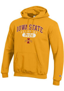 Champion Iowa State Cyclones Mens Gold Class of 2026 Powerblend Long Sleeve Hoodie