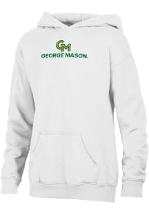 Gear For Sports George Mason University Youth White Fleece Long Sleeve Hoodie