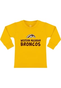 Western Michigan Broncos Toddler Gold Playful Design Long Sleeve T-Shirt