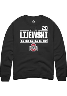 Rileyl Lijewski Ohio State Buckeyes Mens Black NIL Stacked Box Player Crew
