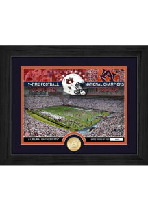 Auburn Tigers Bronze Coin Stadium Picture Frame - Navy Blue