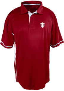 Indiana Hoosiers Crimson Panel Color Block Big and Tall Polo