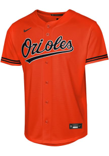 Nike Baltimore Orioles Youth Orange Alt 2 Baseline Blank Jersey