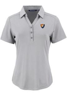 Cutter and Buck Illinois Fighting Illini Womens Ash Vault Forge Eco Polo Short Sleeve Polo Shirt