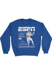 LJ Martin BYU Cougars Mens Royal Blue 2026 ESPN The Magazine Collection - LJ Martin Player Crew