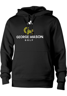 Adidas George Mason University Mens Black Fleece Hood Long Sleeve Hoodie
