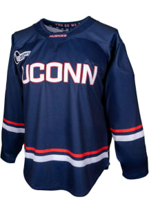 UConn Huskies Mens Navy Blue Replica Away Hockey Jersey