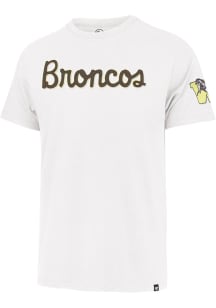 47 Western Michigan Broncos White Franklin Fieldhouse Namesake Short Sleeve Fashion T Shirt