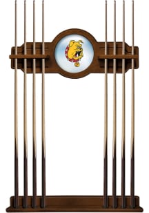 Ferris State Bulldogs Solid Wood Cue Rack Pool Table