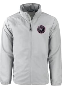 Cutter and Buck Inter Miami CF Mens Grey Charter Eco Big and Tall Light Weight Jacket