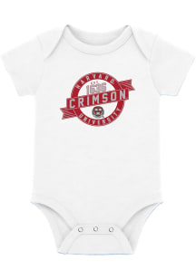 Harvard Crimson Baby White Future Short Sleeve One Piece