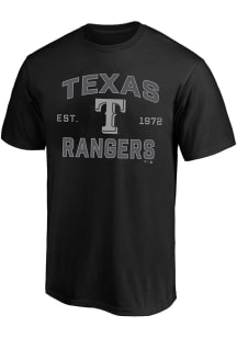 Texas Rangers Mens Black Heart and Soul Big and Tall T-Shirt