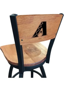 Arizona Diamondbacks Wood Seat Maple Back Swivel Pub Stool - Brown