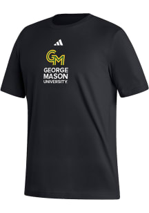 Adidas George Mason University Black Primary Logo Short Sleeve T Shirt