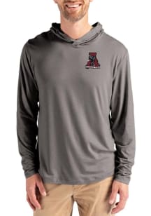 Cutter and Buck Alabama Crimson Tide Mens Graphite Vault Coastline Eco Long Sleeve Lightweight Hoo..