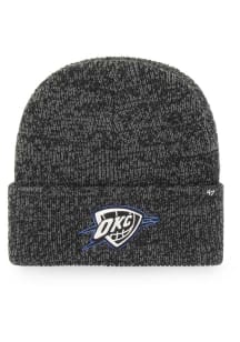 47 Oklahoma City Thunder Charcoal Brain Freeze Cuff Mens Knit Hat