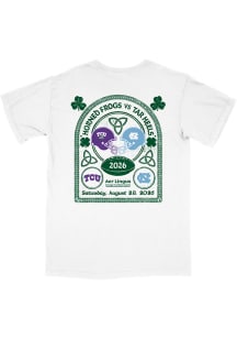 B-Unlimited TCU Horned Frogs White Aer Lingus vs North Carolina Tar Heels Short Sleeve T Shirt