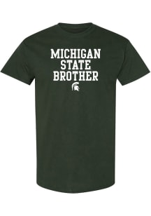 Michigan State Spartans Green Basic Block Brother Short Sleeve T Shirt